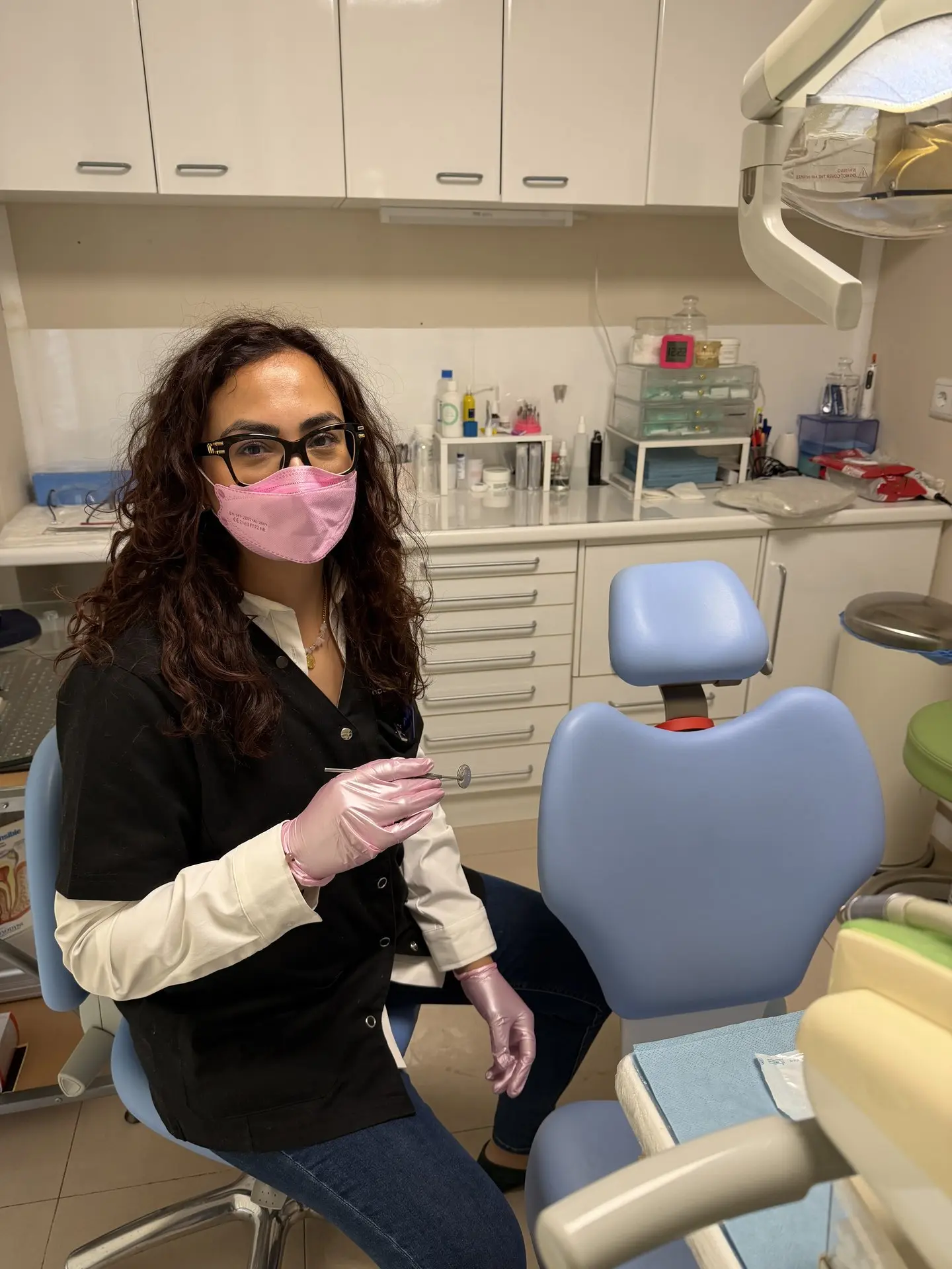 Dra. Jimena Garrido con mascarilla